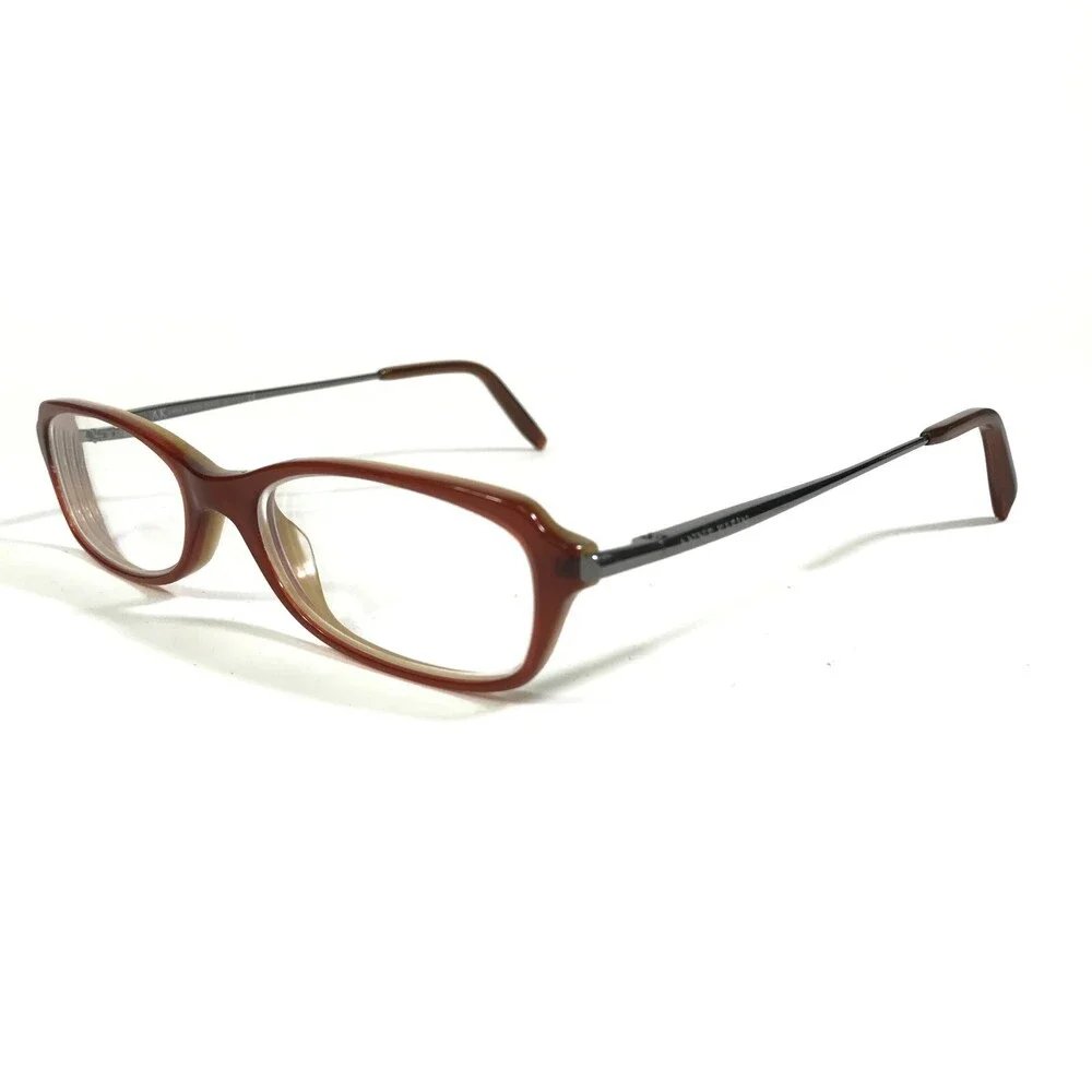Anne Klein 8023 K5159 Eyeglasses Frames Brown Grey Rectangular 49-16-135
